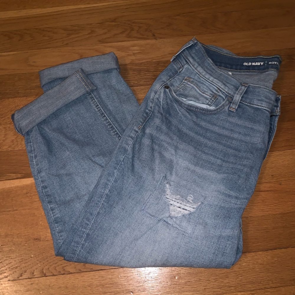 Old navy boyfriend ankle jeans